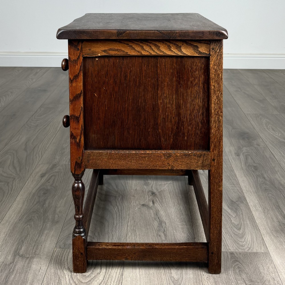  Antique 20th Century Small Cabinet In Oak View III