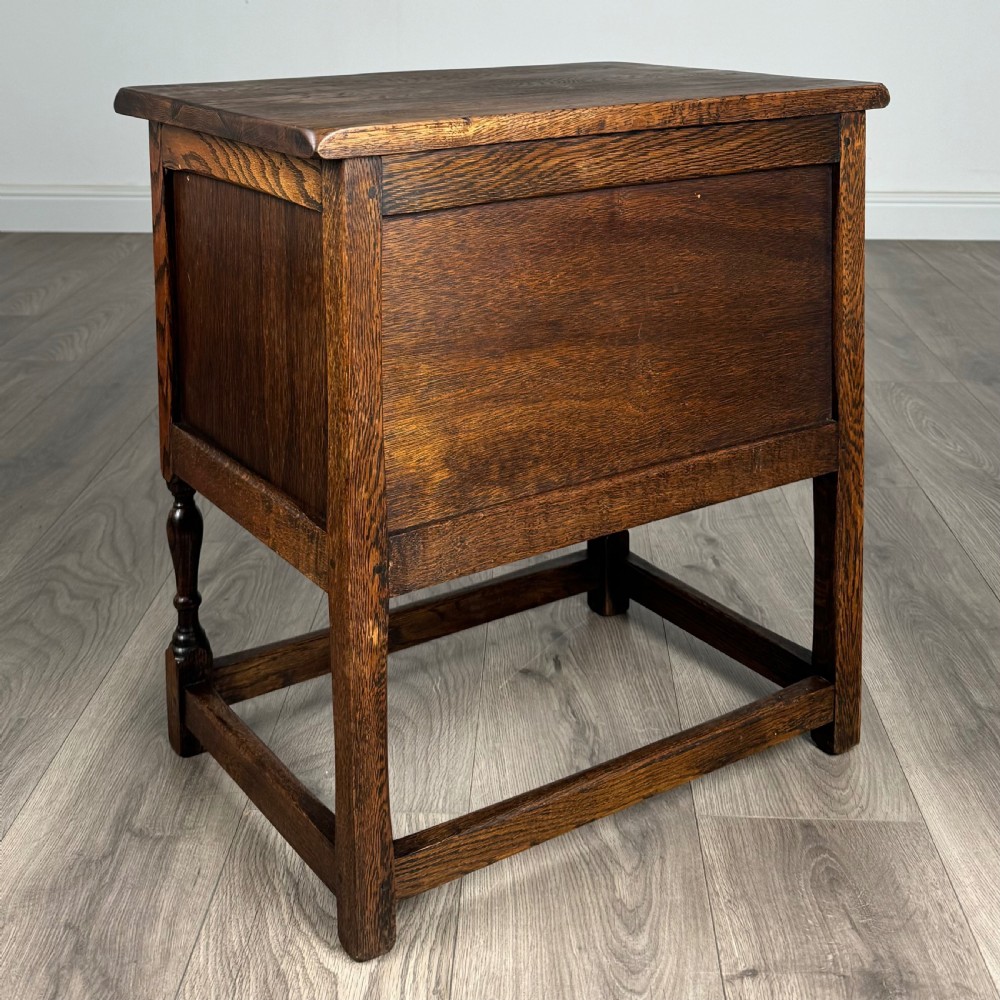  Antique 20th Century Small Cabinet In Oak View IV
