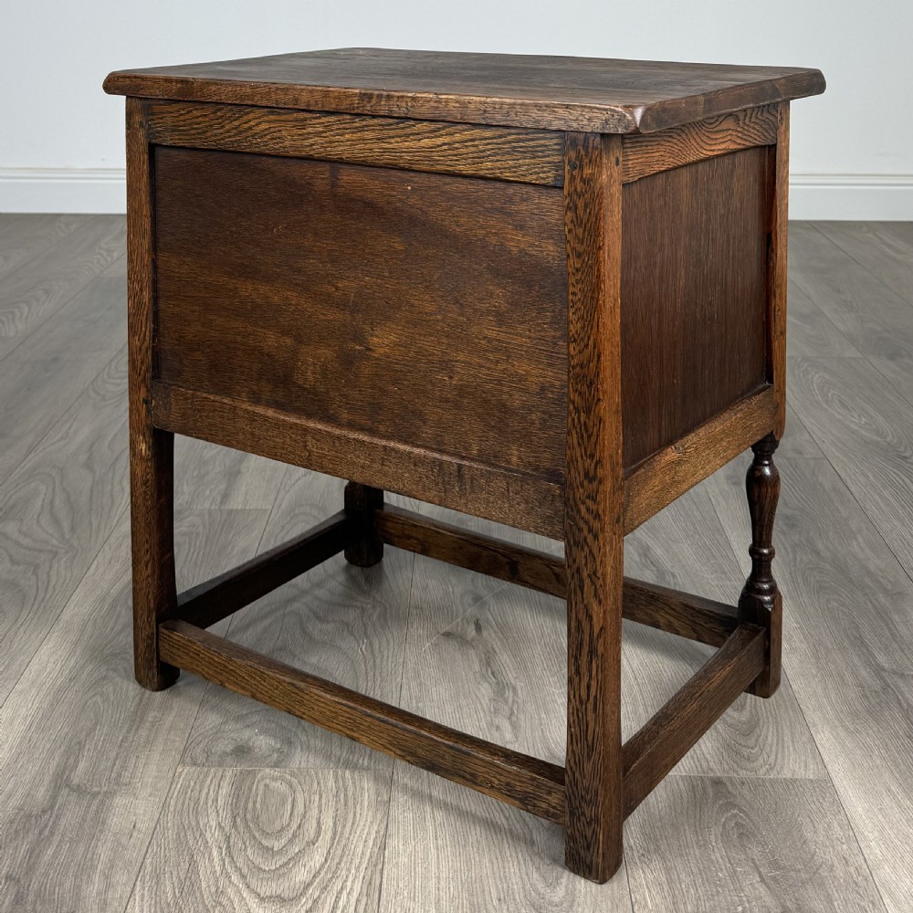  Antique 20th Century Small Cabinet In Oak View VI