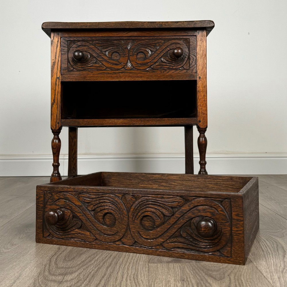  Antique 20th Century Small Cabinet In Oak View X