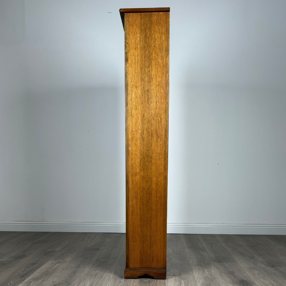Antique 20th Century Open Bookcase In Oak View III