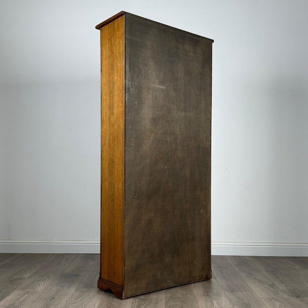 Antique 20th Century Open Bookcase In Oak View IV