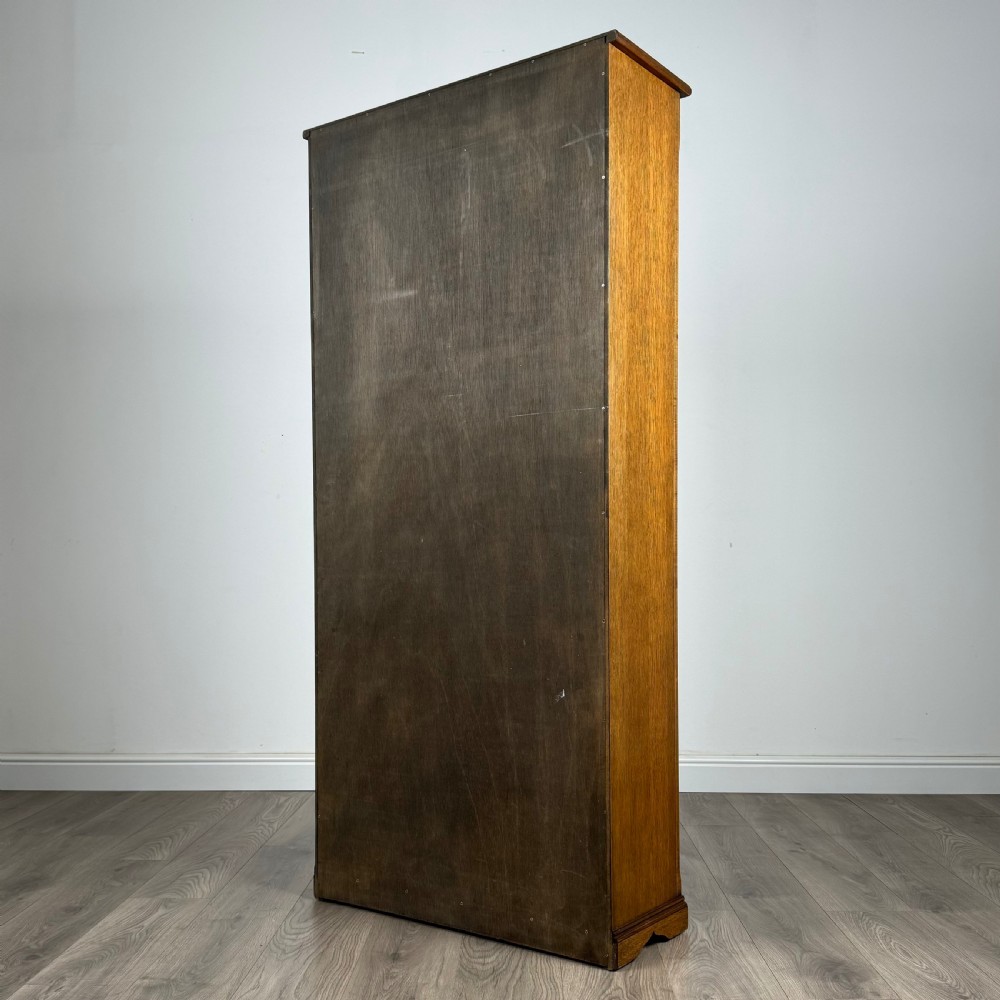 Antique 20th Century Open Bookcase In Oak View VI