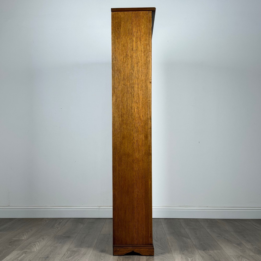 Antique 20th Century Open Bookcase In Oak View VII