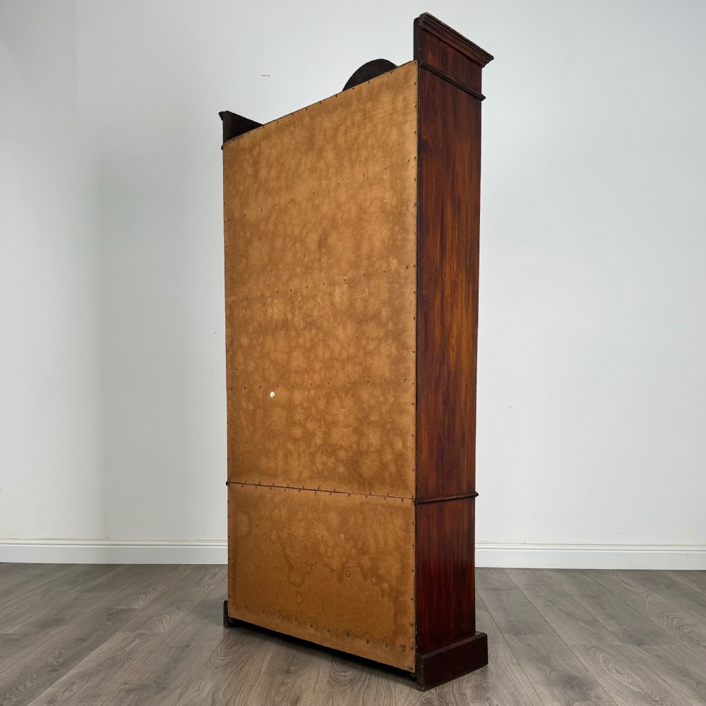 Antique 20th Century Art Nouveau Style Display Cabinet In Oak  View VII
