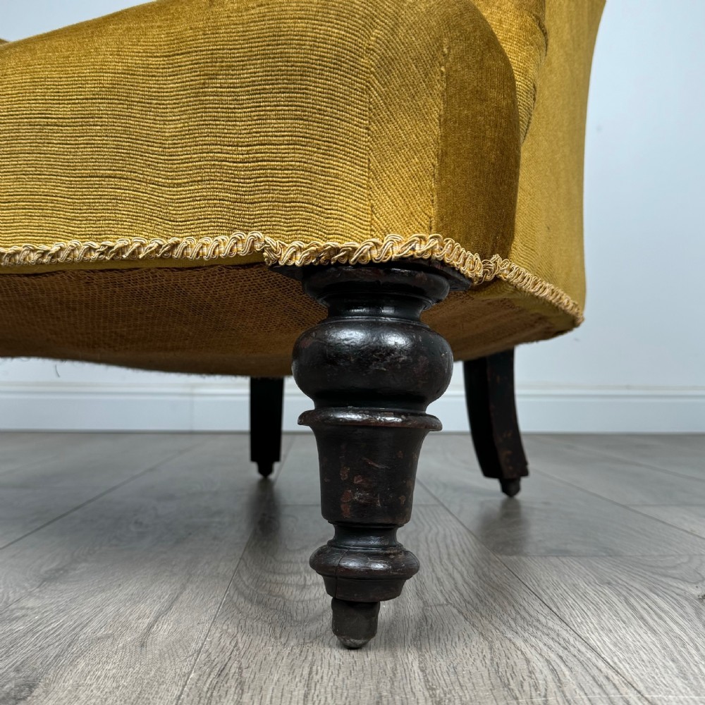  Antique 20th Century Tub Chair In Mahogany 
 View XI