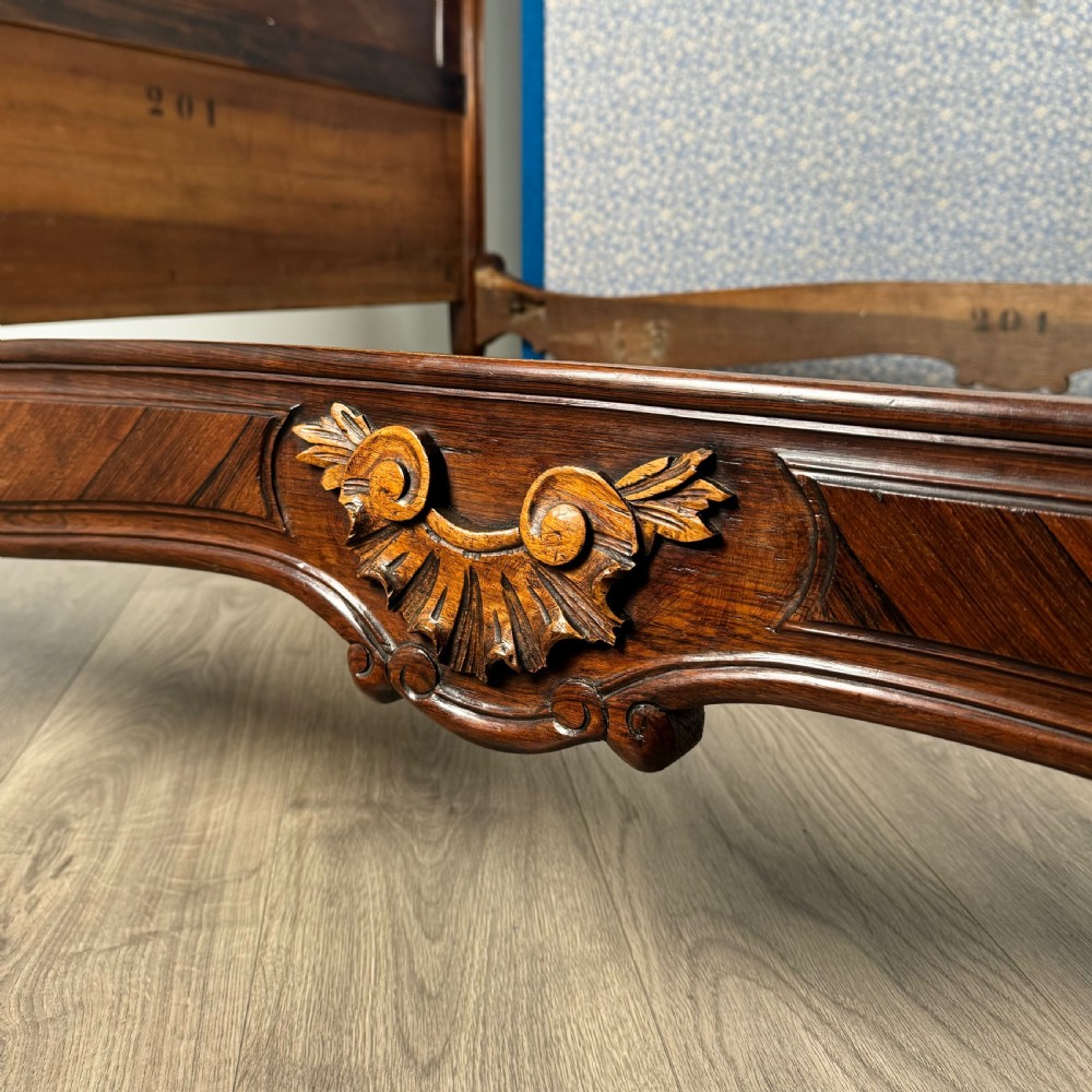 Antique 19th Century Complete French Double Bed In Rosewood 
 View XX