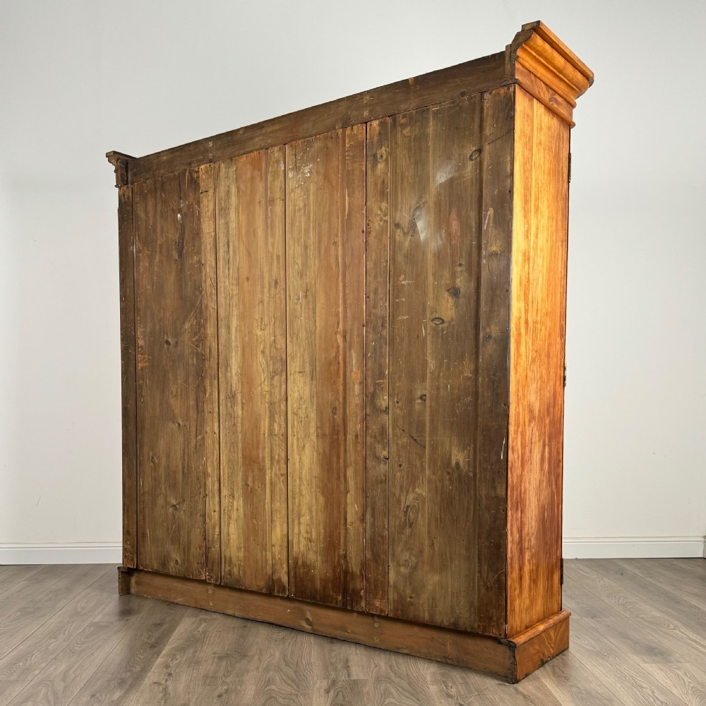  Antique 19th Century Large Wardrobe Of Fine Quality In Satin Birch 
 View VIII