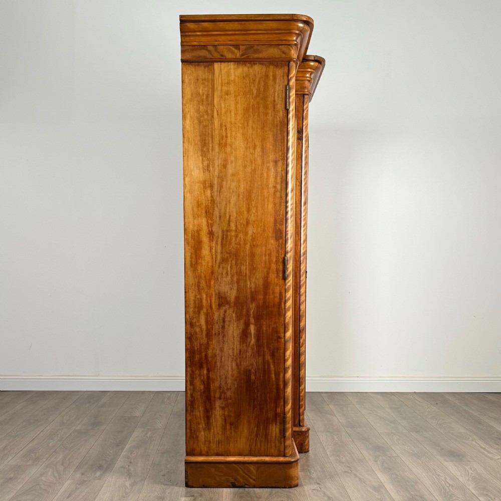  Antique 19th Century Large Wardrobe Of Fine Quality In Satin Birch 
 View IX