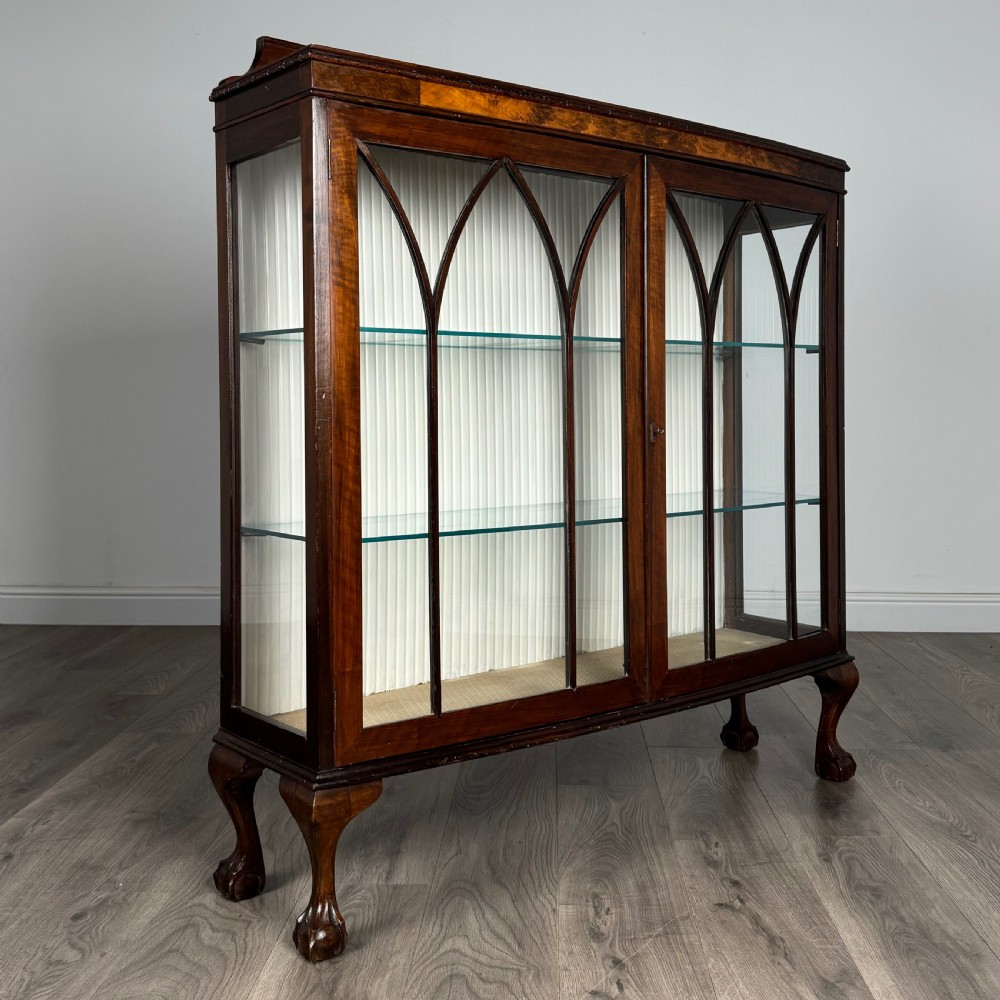 Antique 20th Century Display Cabinet In Mahogany 
 View IX