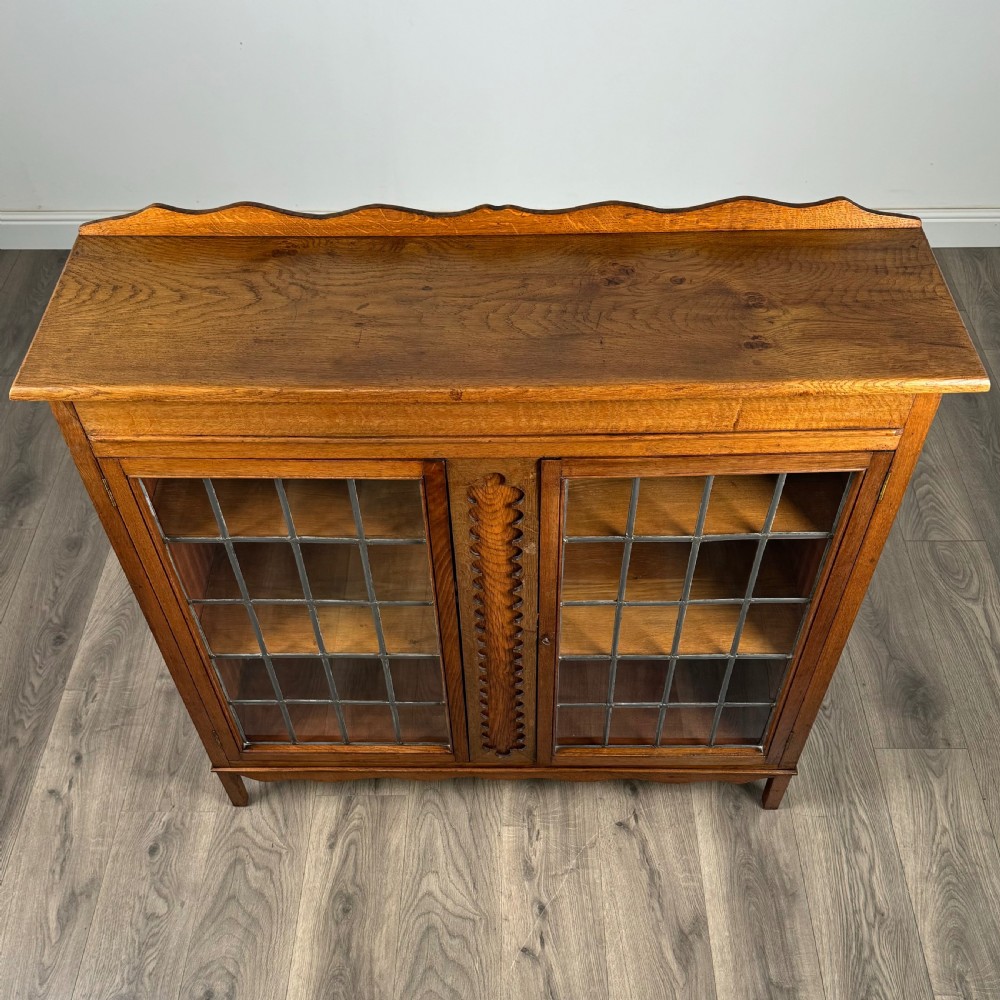  Antique 20th Century Display Cabinet In Oak 
 View X