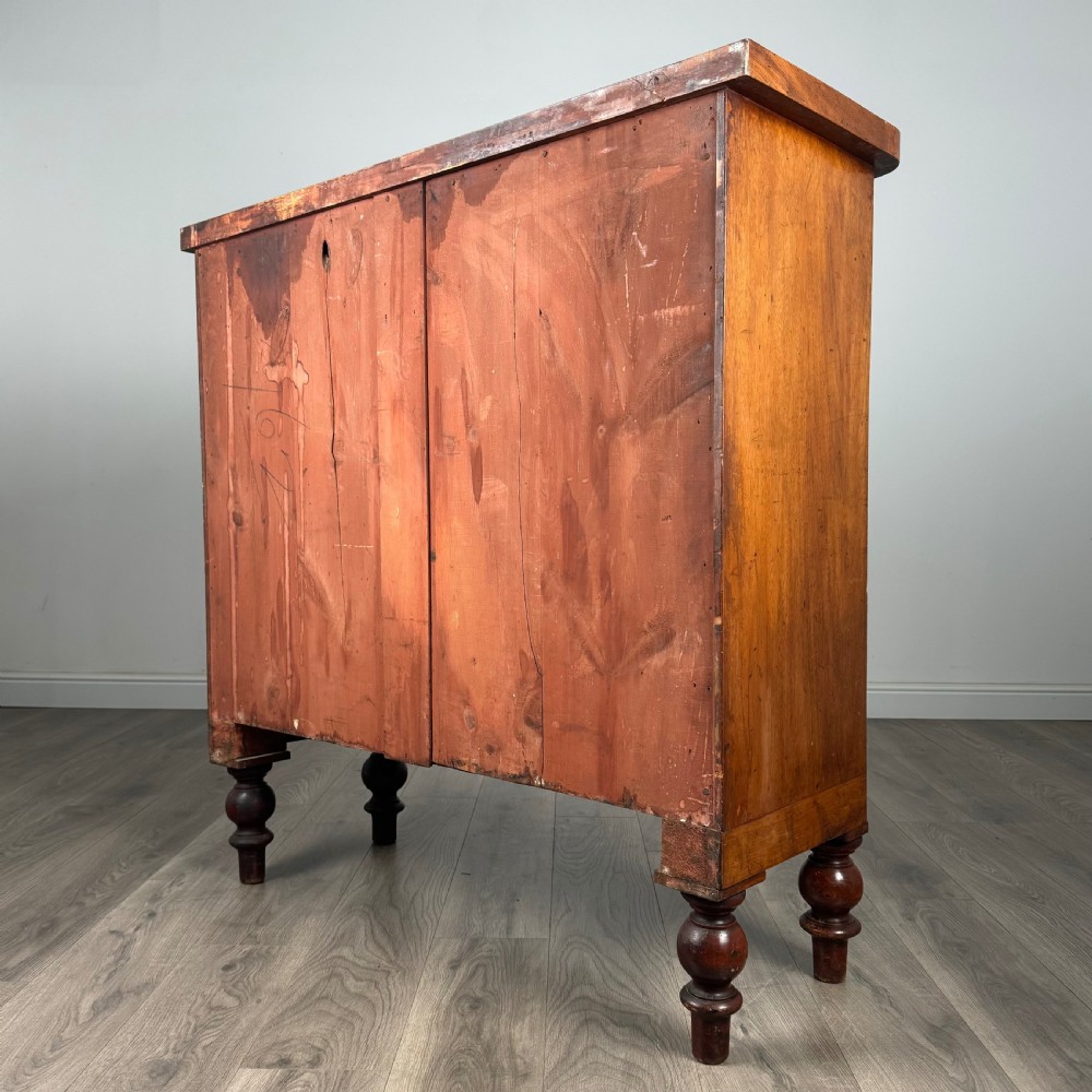 Antique 19th Century Bow Fronted Chest Of Drawers In Mahogany 
 View VI