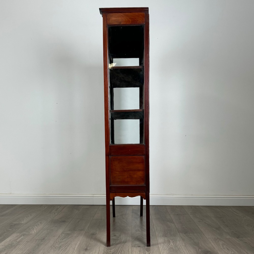 Antique 20th Century Inlaid Display Cabinet In Mahogany 
 View IV
