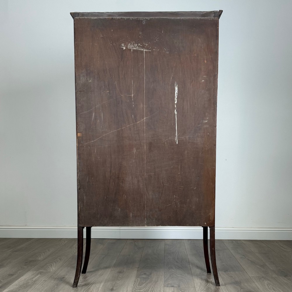 Antique 20th Century Inlaid Display Cabinet In Mahogany 
 View VI