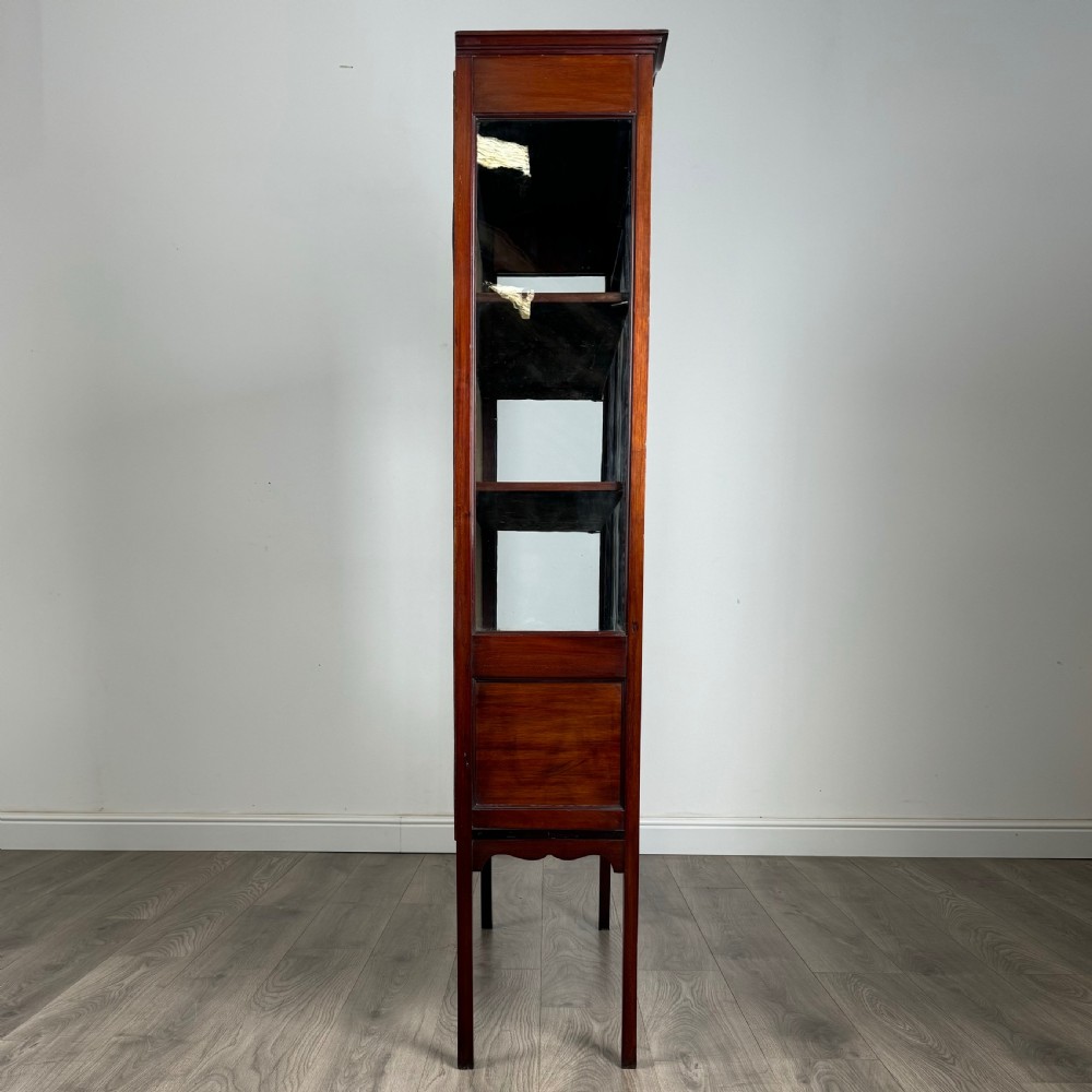 Antique 20th Century Inlaid Display Cabinet In Mahogany 
 View VIII