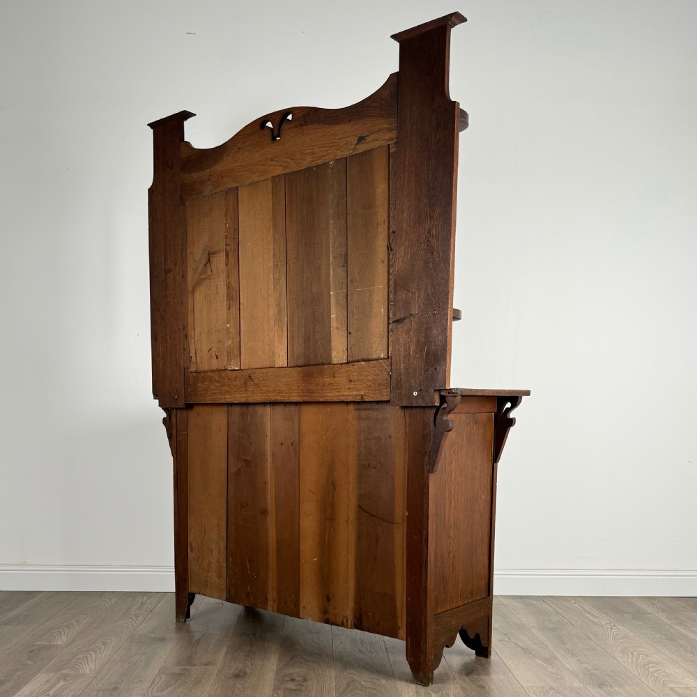  Antique 20th Century Mirror Back Sideboard In Oak  View VII