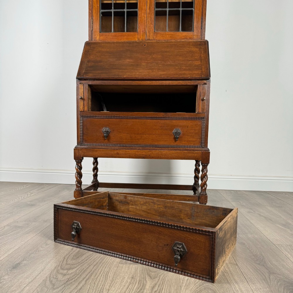  Antique 20th Century Bureau Bookcase In Oak 
 View XI
