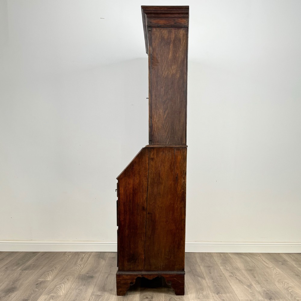  Antique 18th Century Bureau Bookcase In Oak 
 View IV