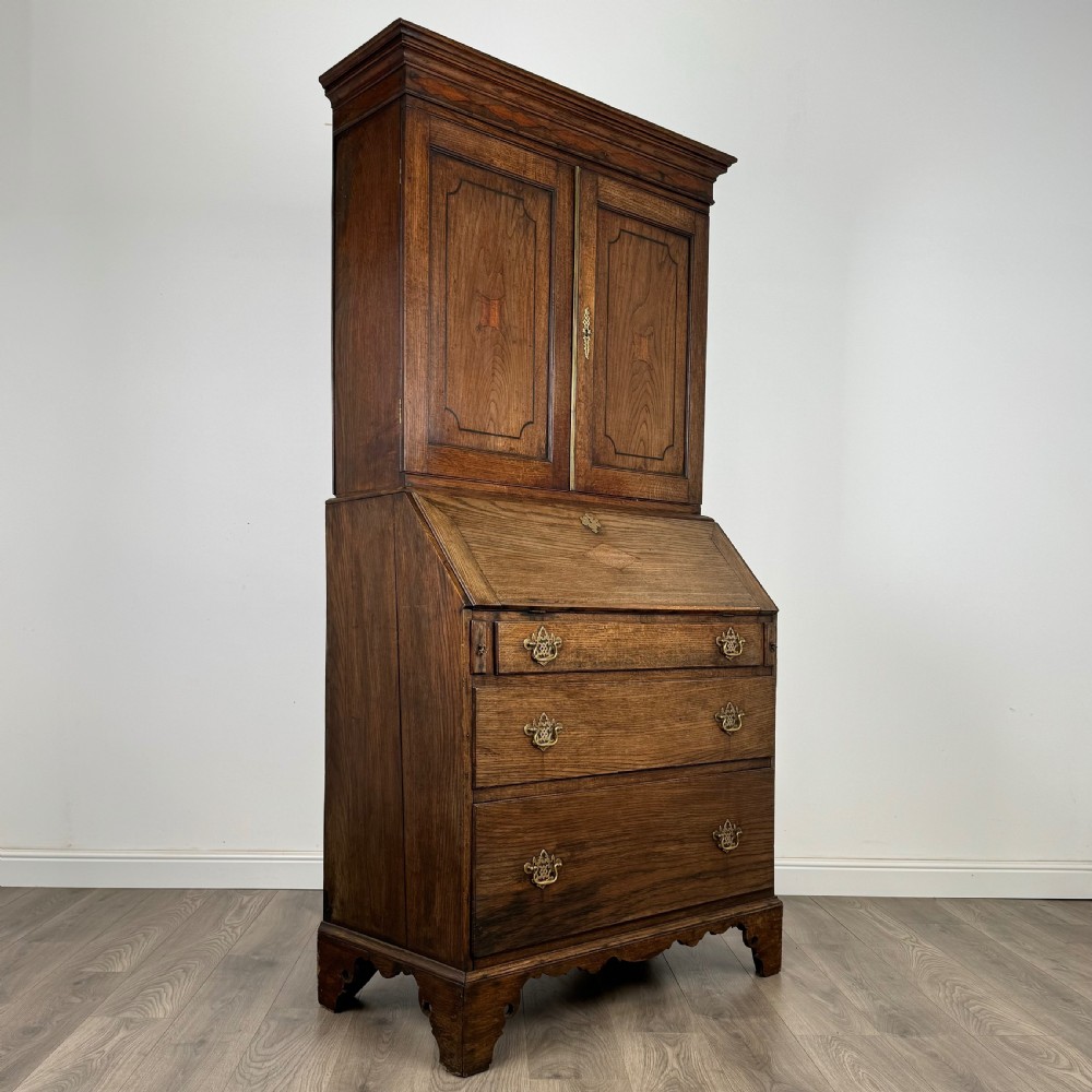  Antique 18th Century Bureau Bookcase In Oak 
 View IX
