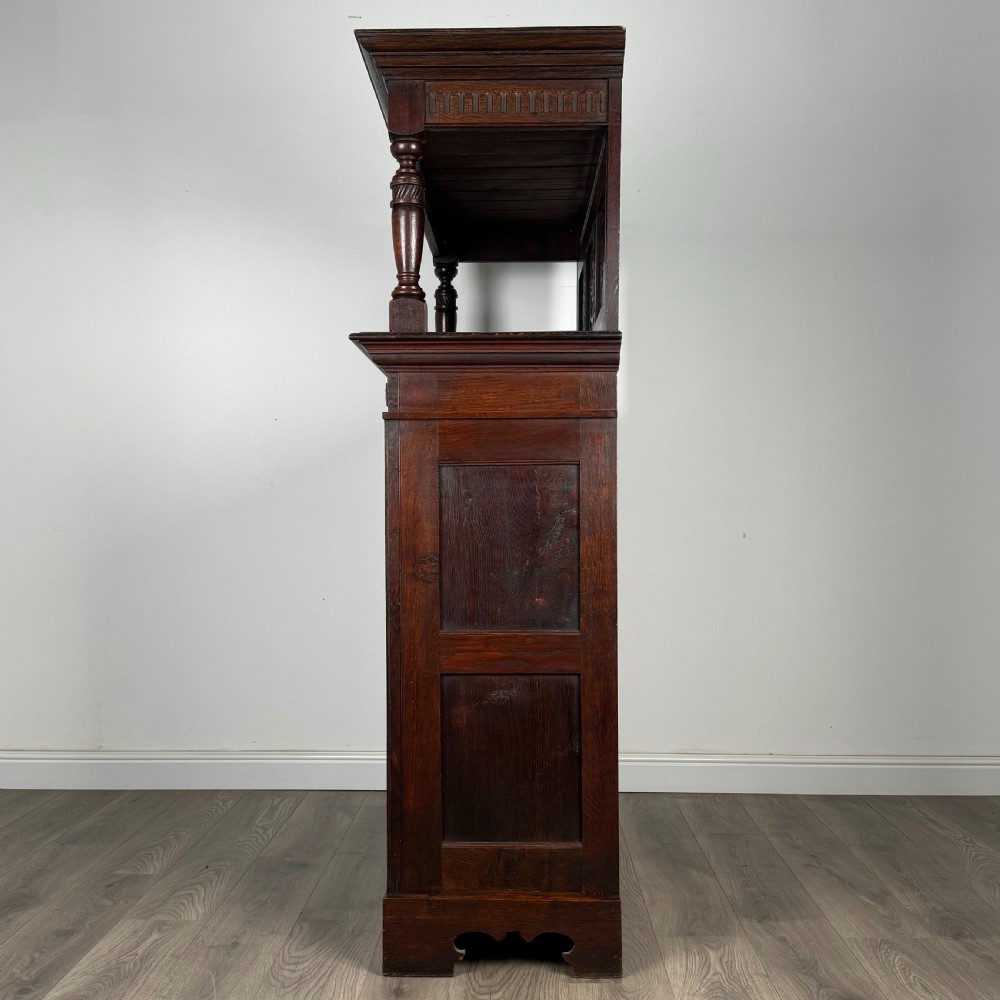  Antique 20th Century Carved Oak Cupboard 
 View IV