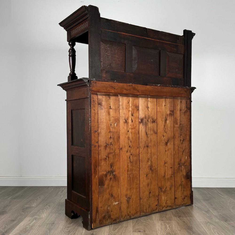  Antique 20th Century Carved Oak Cupboard 
 View V
