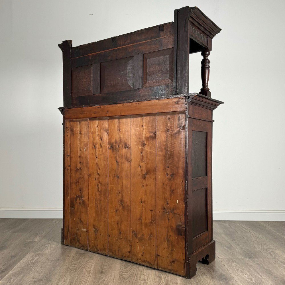  Antique 20th Century Carved Oak Cupboard 
 View VII