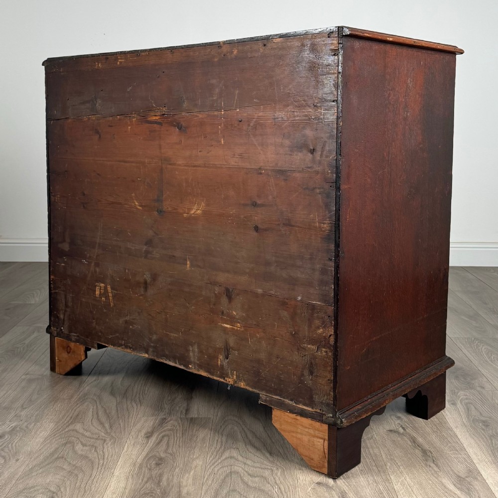  Antique 18th Century Oak Chest Of Drawers  View V