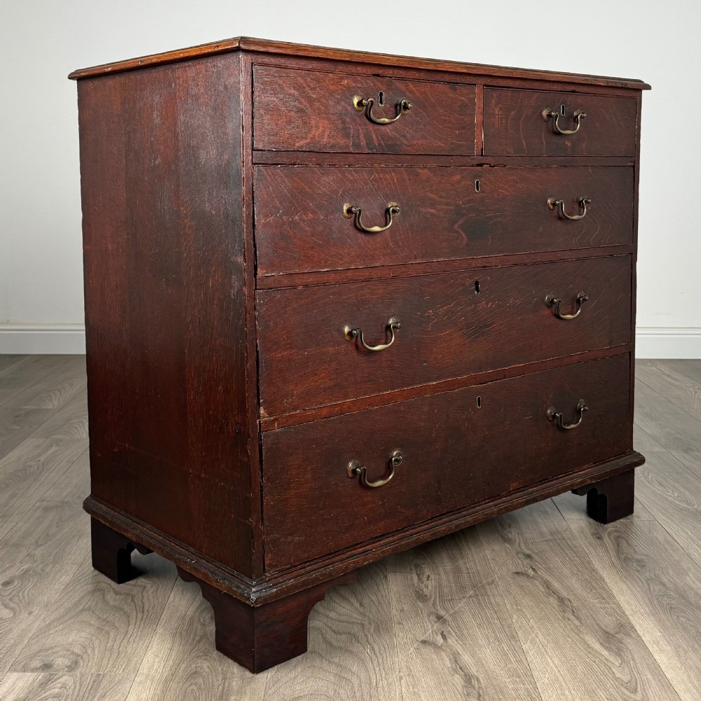 Antique 18th Century Oak Chest Of Drawers  View VIII