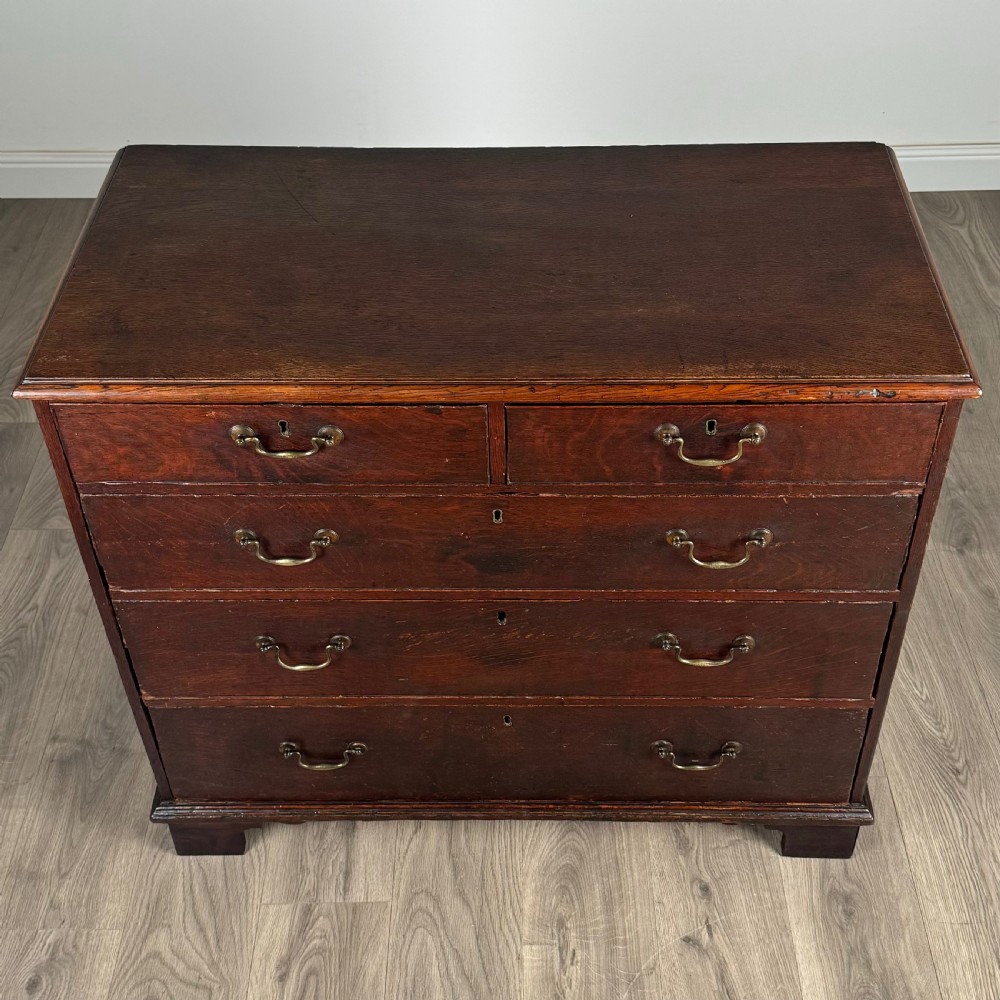  Antique 18th Century Oak Chest Of Drawers  View IX
