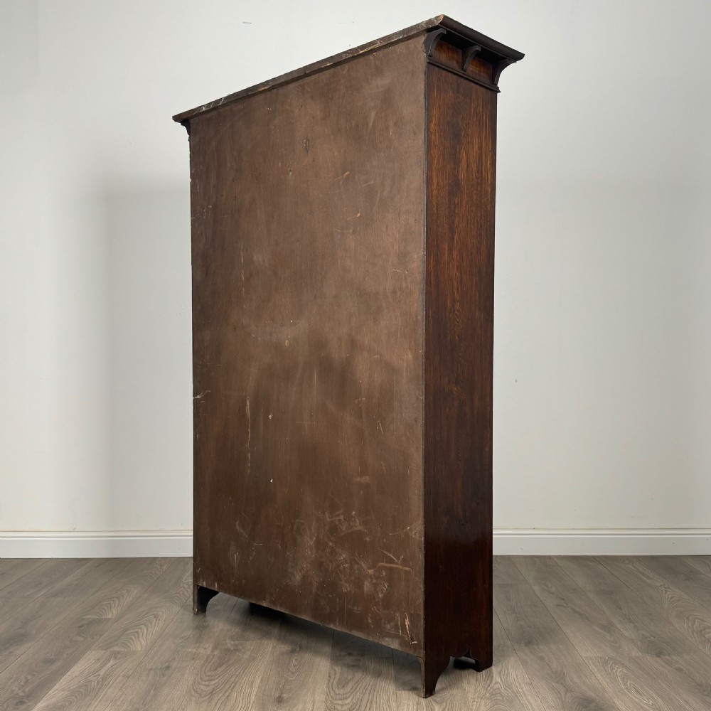  Antique 20th Century Open Bookcase In Oak 
 View VI