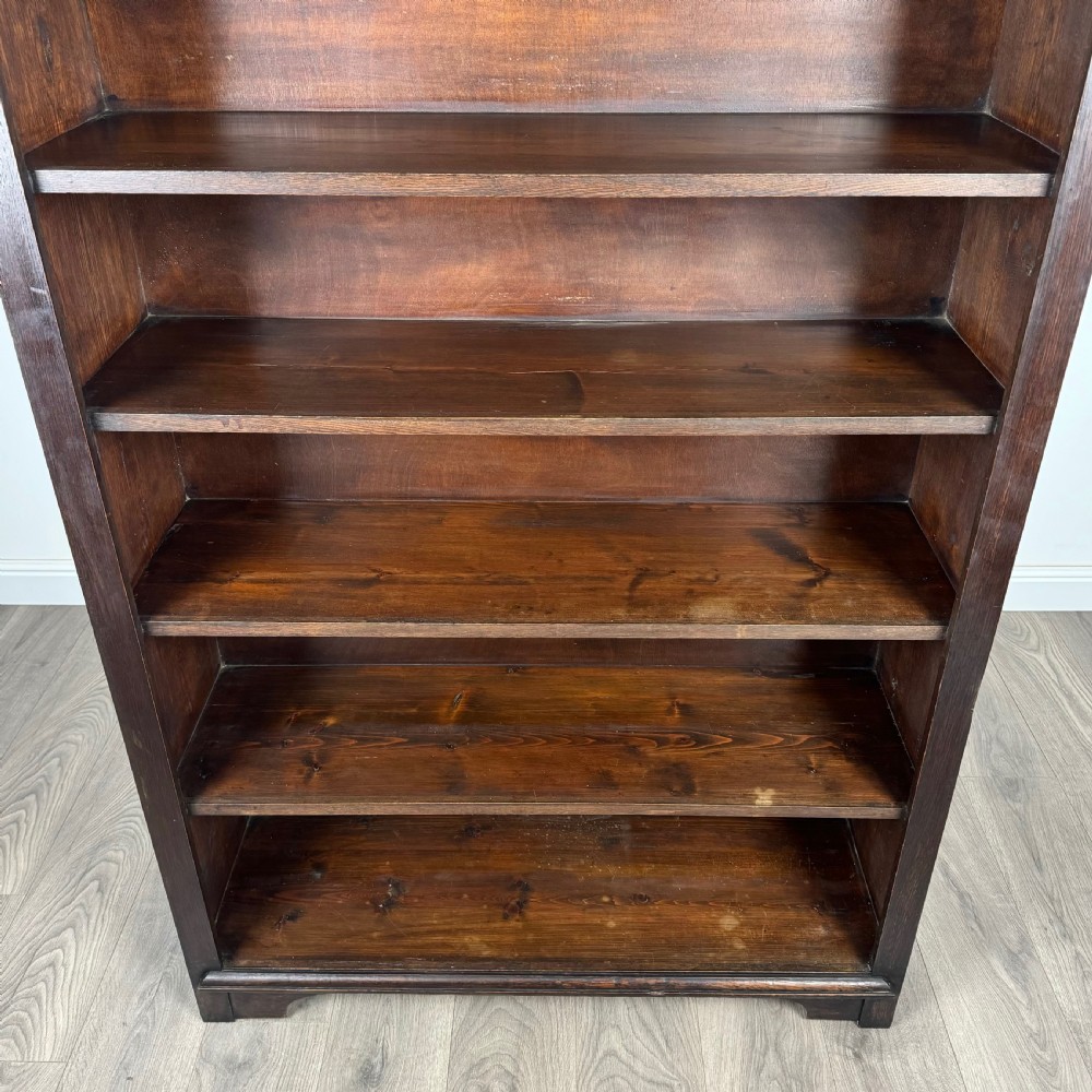  Antique 20th Century Open Bookcase In Oak 
 View IX