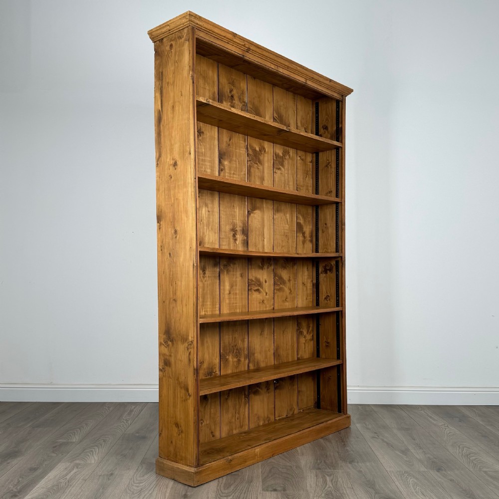 Antique 20th Century Open Bookcase In Vintage Pine ( REF AF-3323 ) View VIII