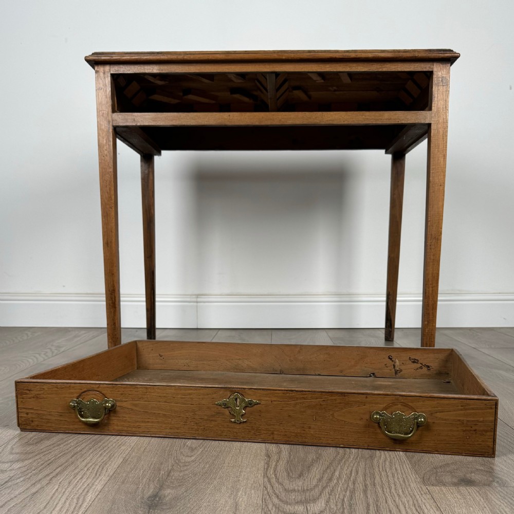 Antique 18th Century Side Table In Oak 
 View X