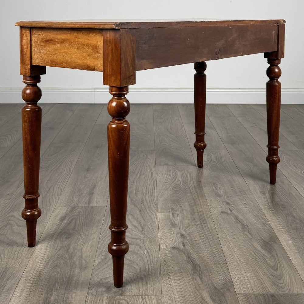 Antique 19th Century Writing Table / Side Table In Mahogany  View IV