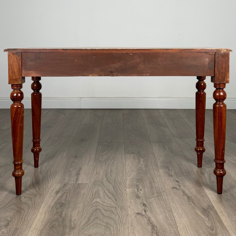 Antique 19th Century Writing Table / Side Table In Mahogany  View V