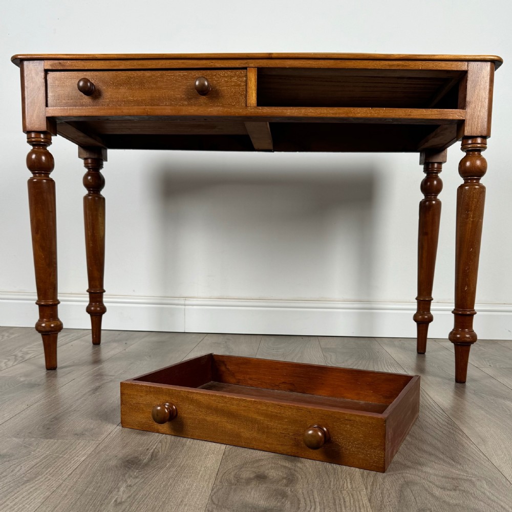 Antique 19th Century Writing Table / Side Table In Mahogany  View IX