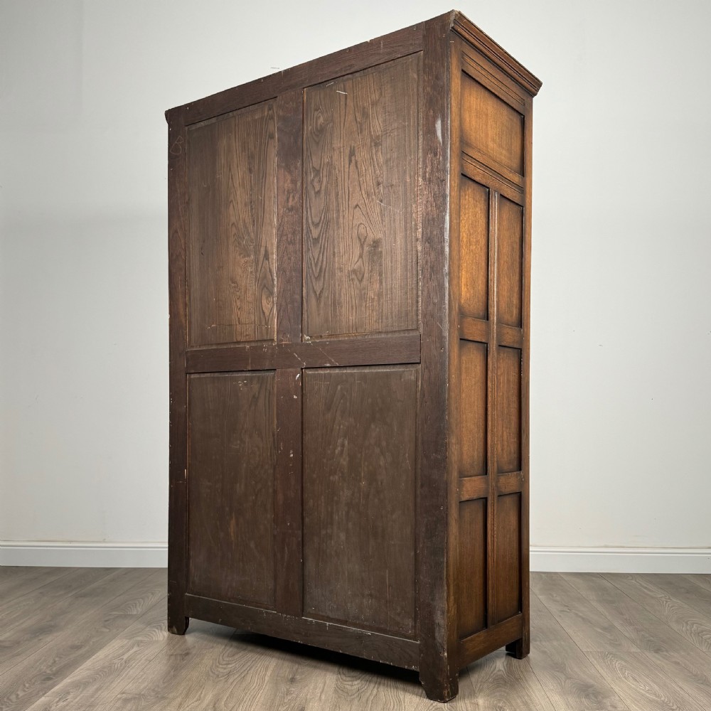 Antique 20th Century Wardrobe In Oak  View VII
