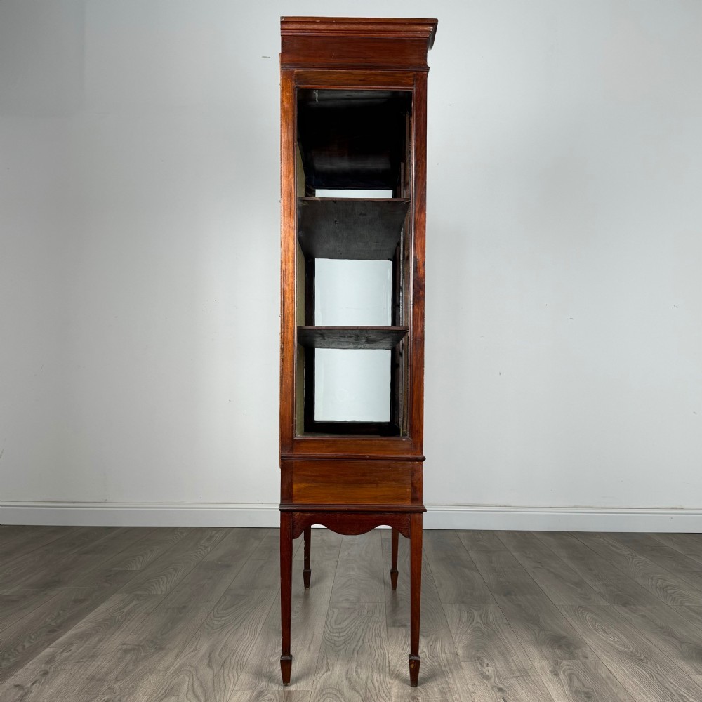  Antique Late 19th Century Glazed Display Cabinet In Mahogany 
 View V