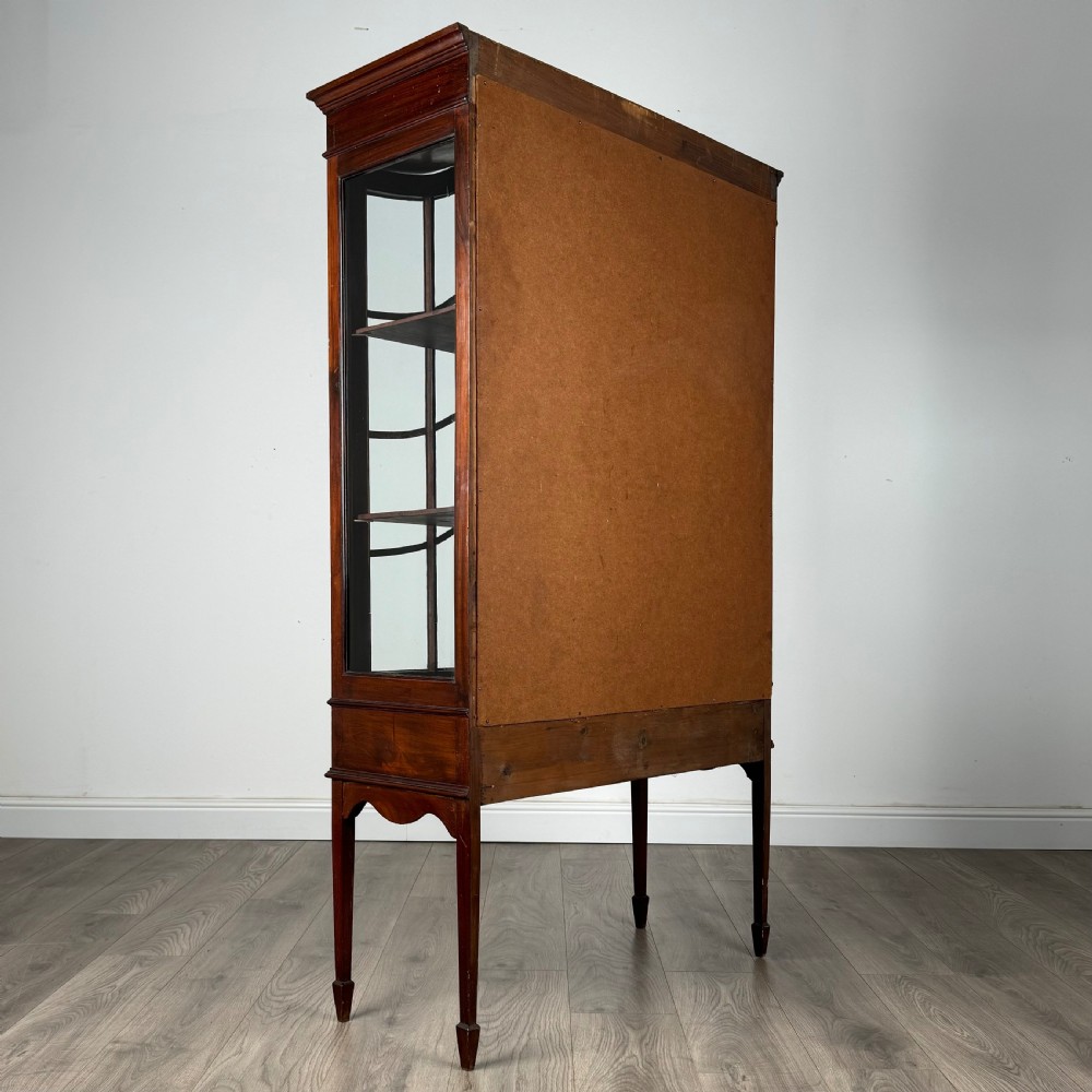  Antique Late 19th Century Glazed Display Cabinet In Mahogany 
 View VI