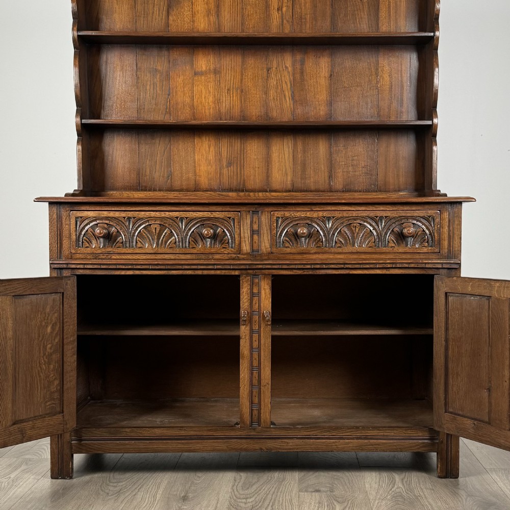  Antique 20th Century Dresser In Oak View II