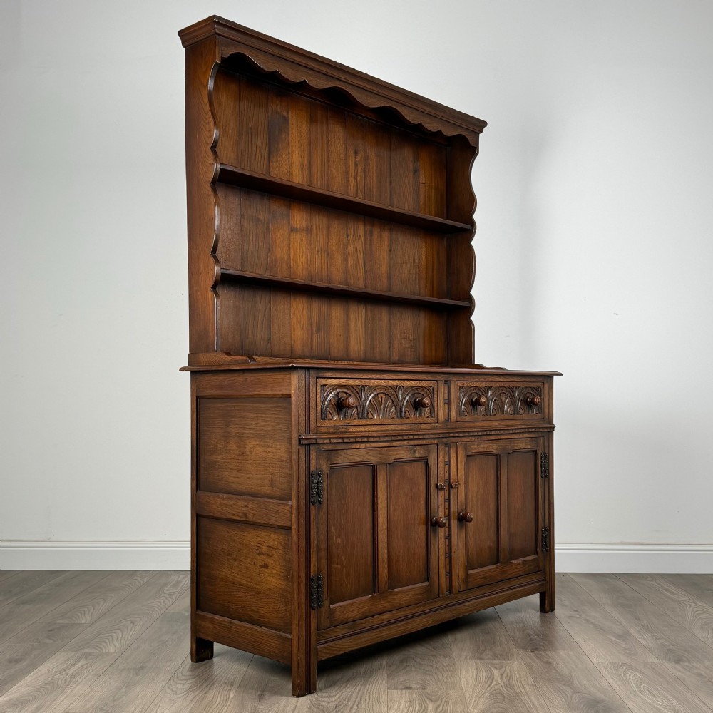  Antique 20th Century Dresser In Oak View VI