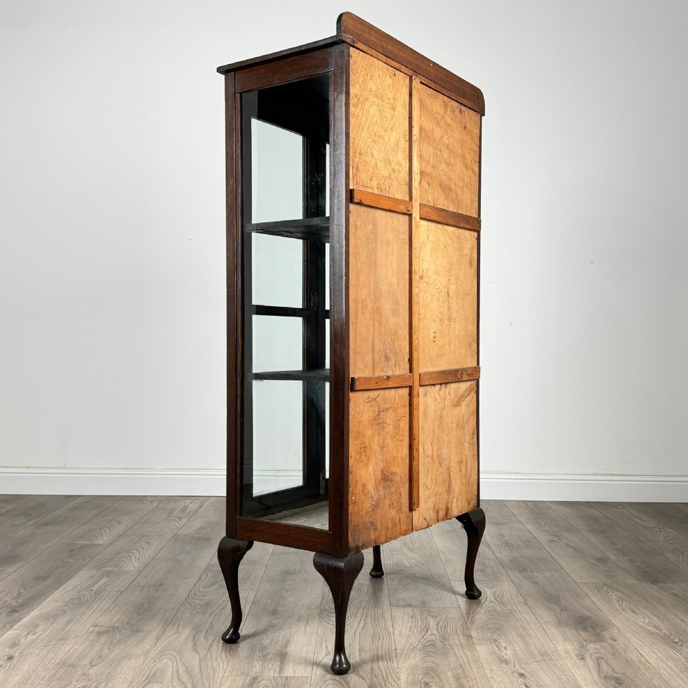 Antique 20th Century Display Cabinet In Oak  View V