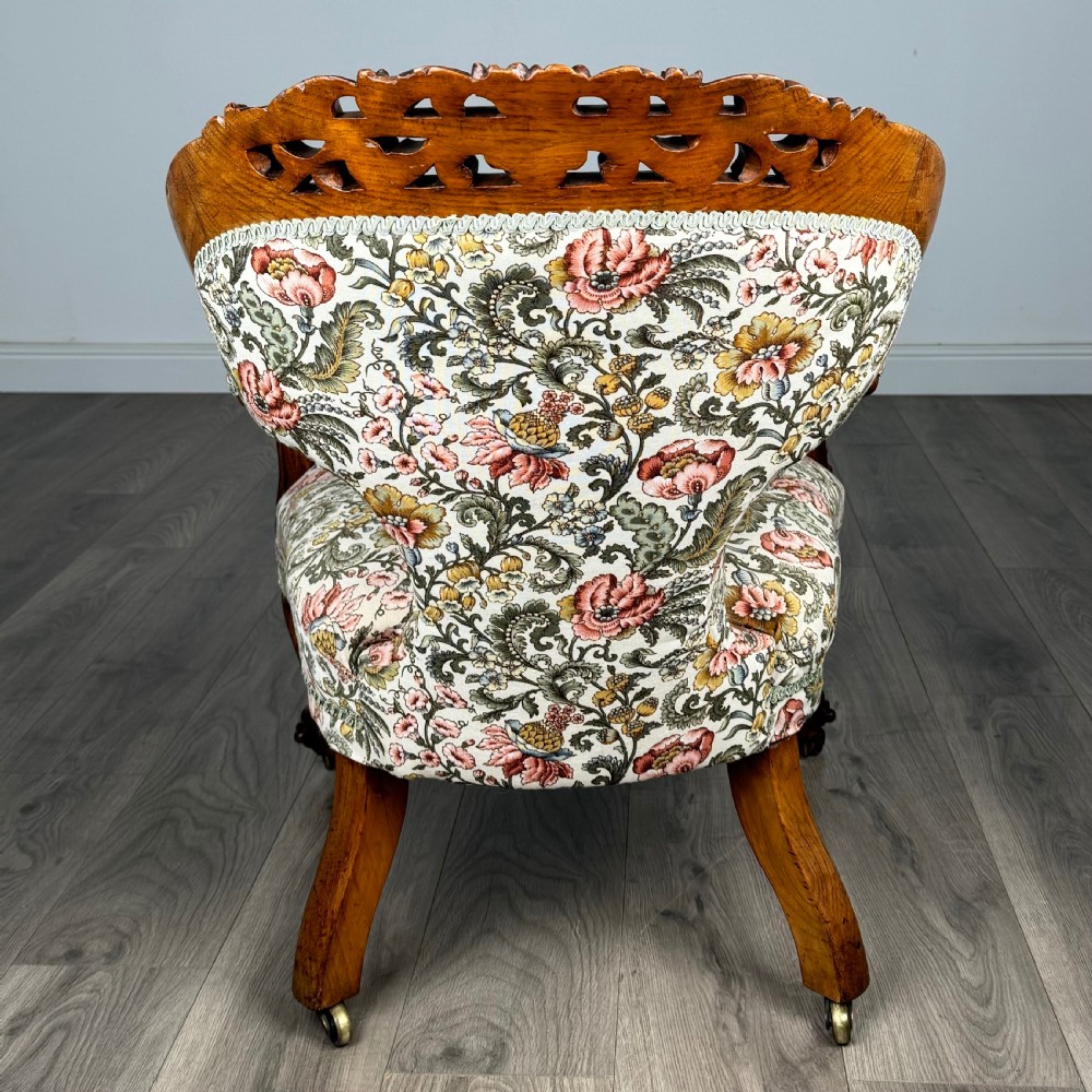 Antique 19th Century Fine Quality Carved Oak Armchair  View IV