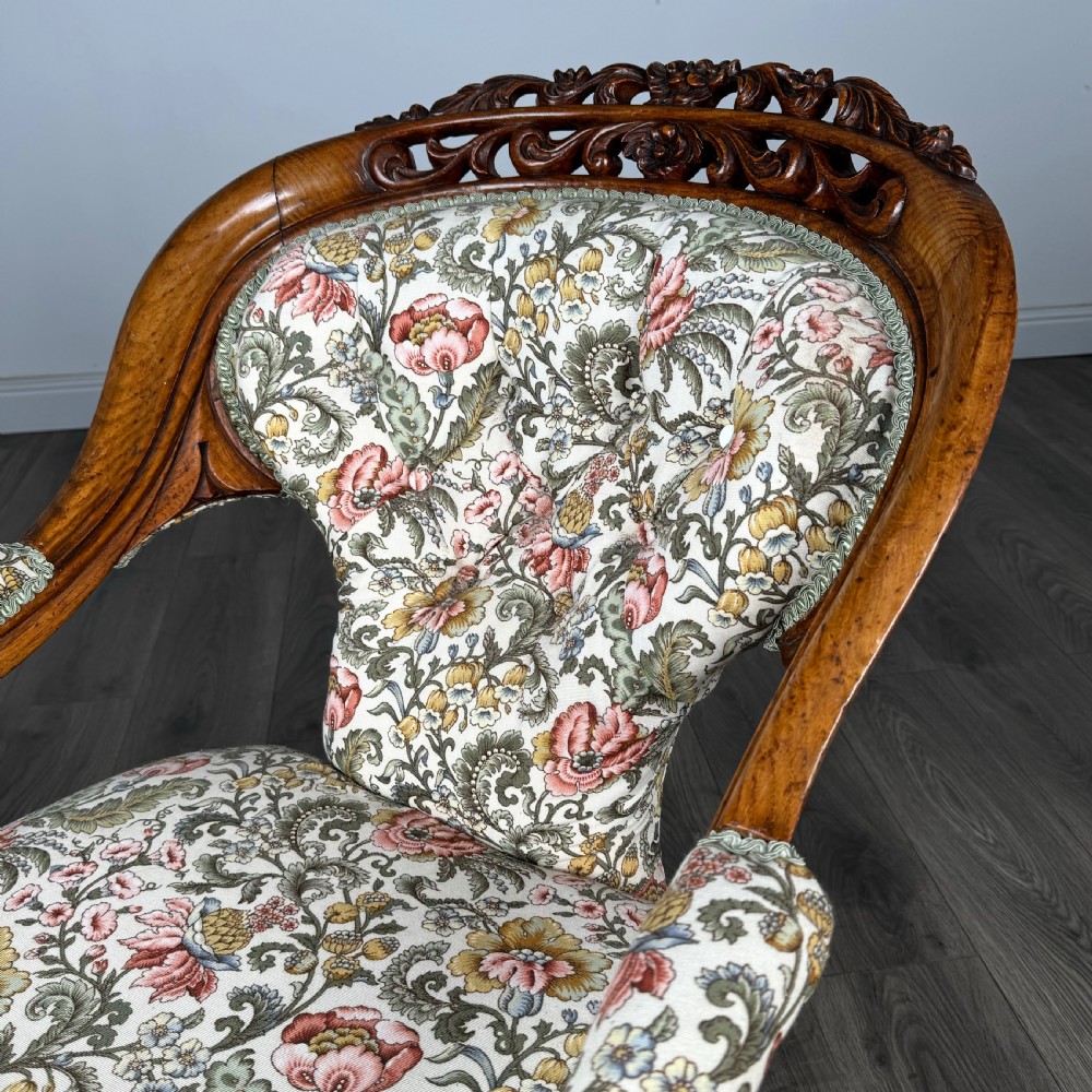 Antique 19th Century Fine Quality Carved Oak Armchair  View IX