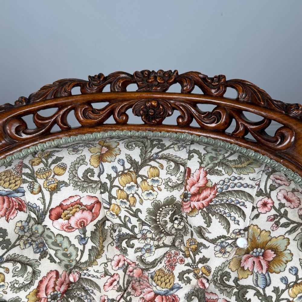 Antique 19th Century Fine Quality Carved Oak Armchair  View X
