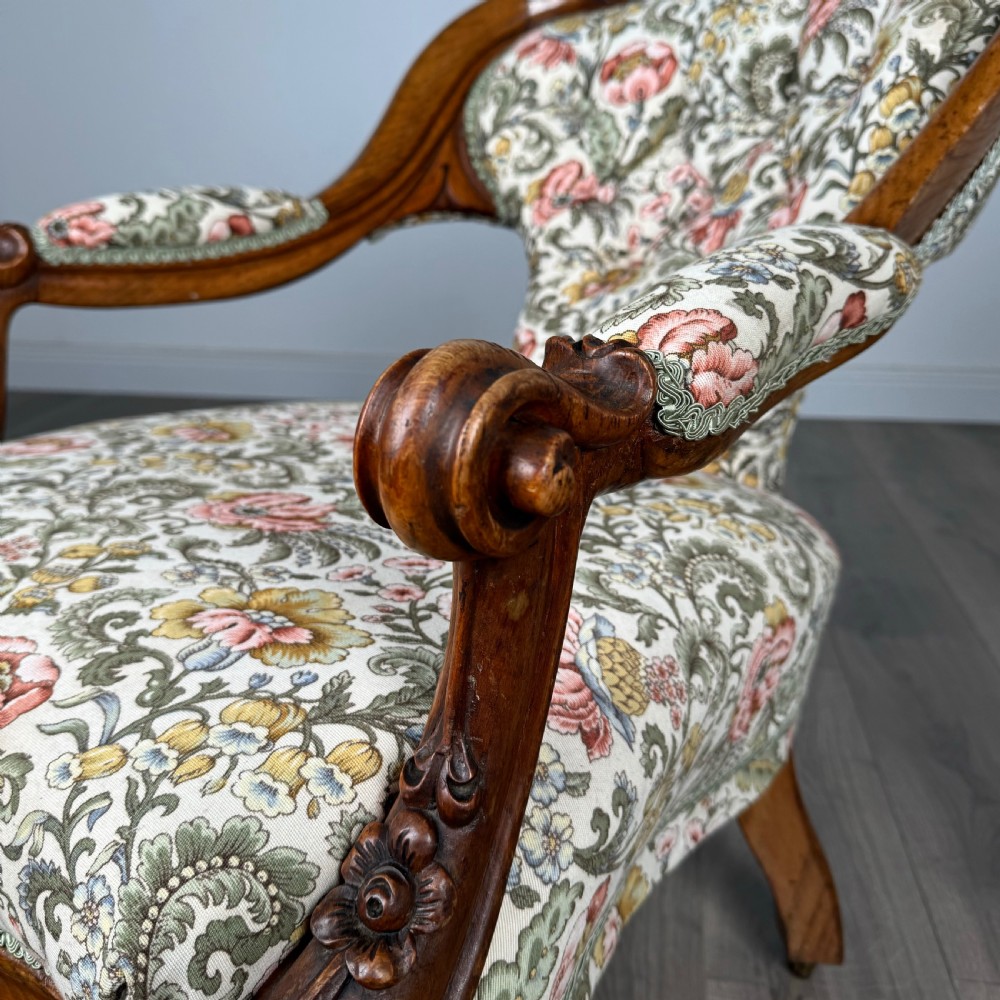 Antique 19th Century Fine Quality Carved Oak Armchair  View XI
