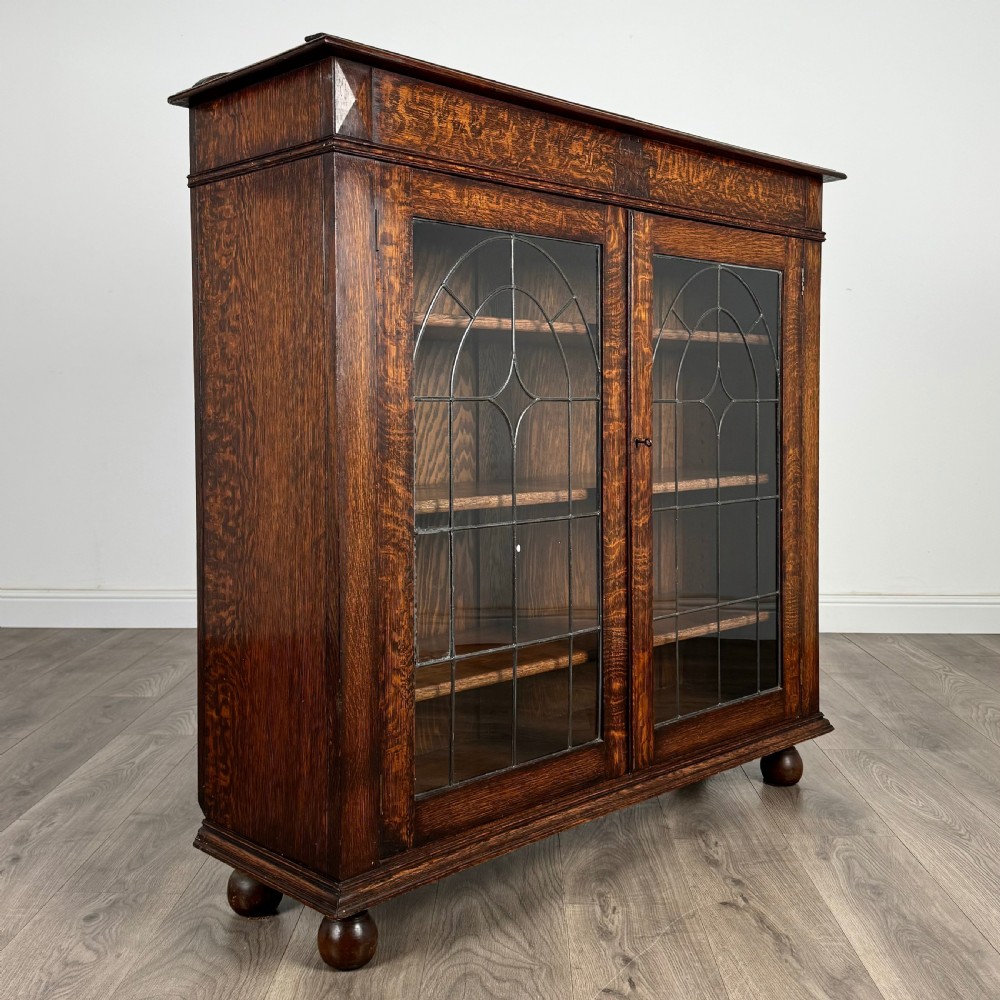 Antique 20th Century Display Cabinet In Oak 
 View IX