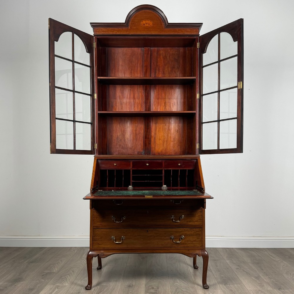  Antique Late 19th Century Bureau Bookcase In Mahogany 
 View II