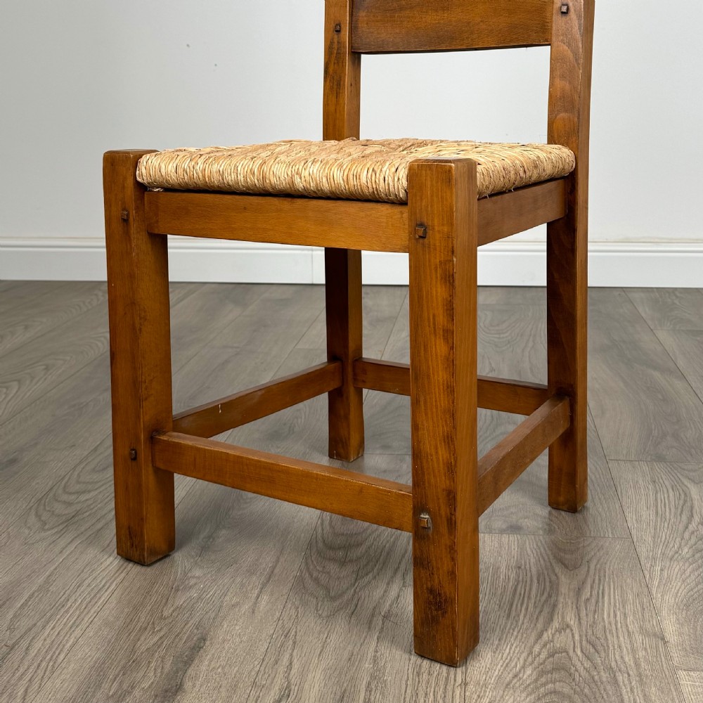 Attractive 20th Century Set Of 6 Dining Chairs In Oak 
 View V