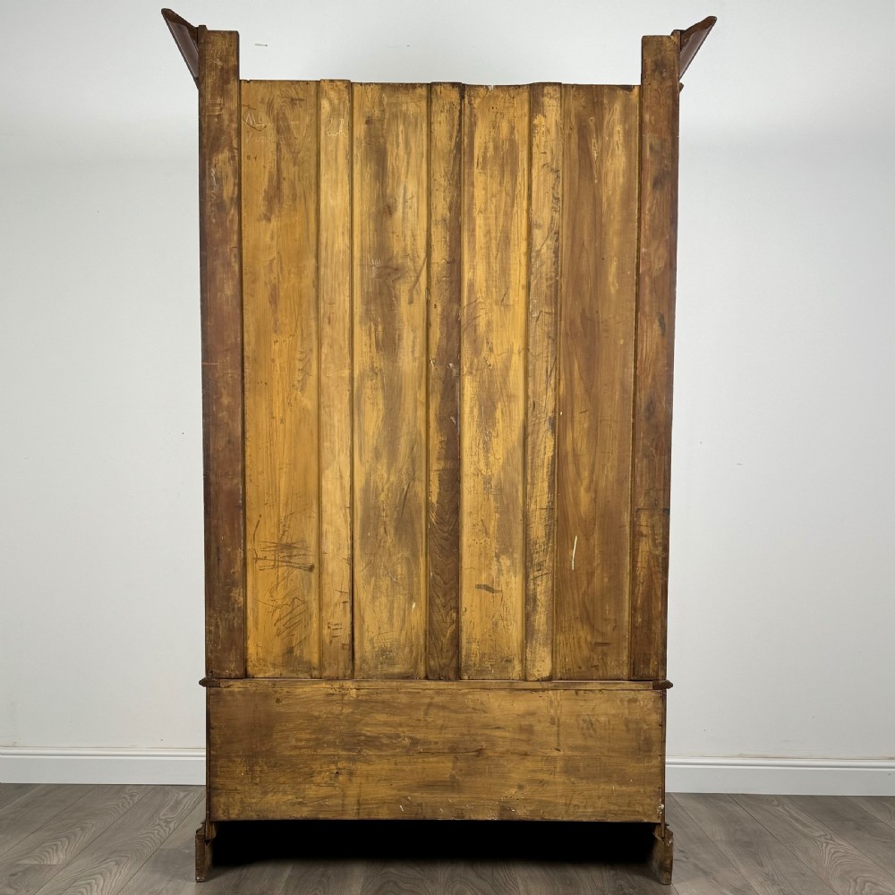  Antique Late 19th Century Wardrobe In Satin Walnut 
 View VII